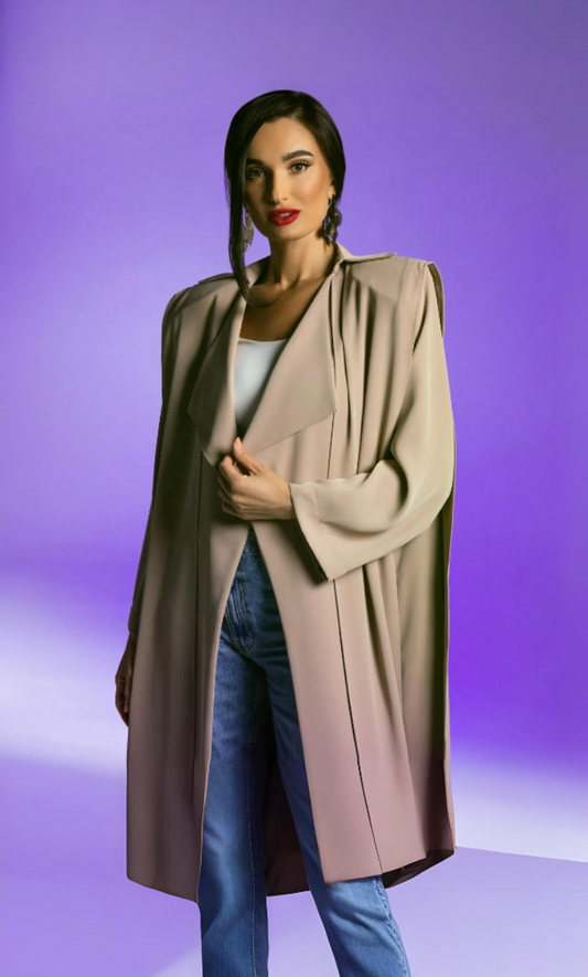 Structured Shoulder Luxury Abaya - Dubai's Abaya Dress Online