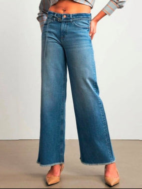 Jeans with Tie Detail