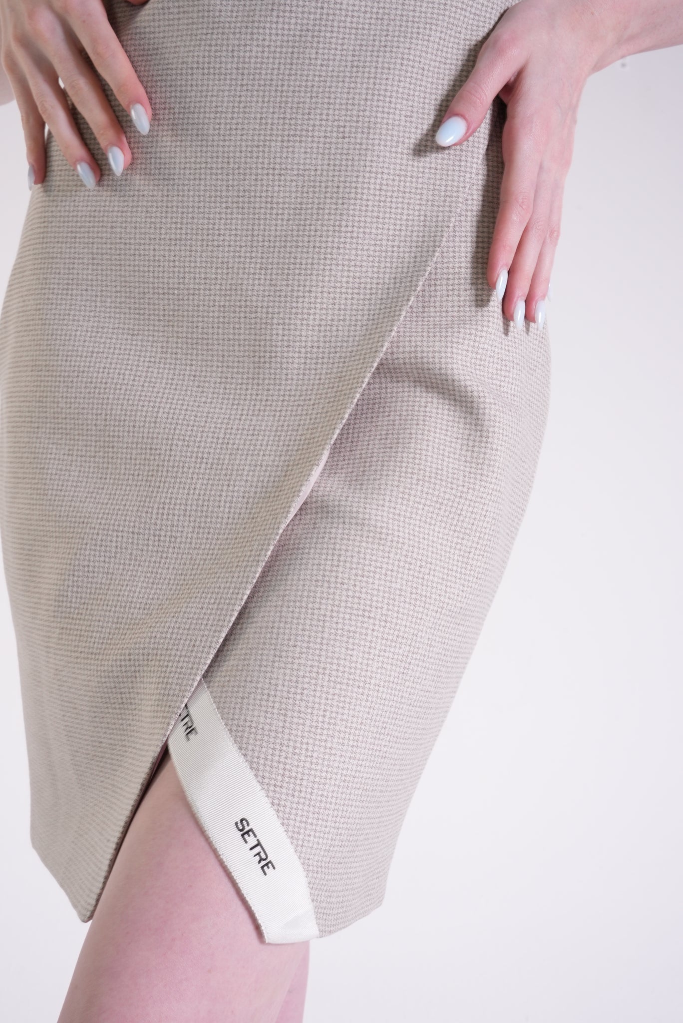 Strapless Asymmetrical Detail Dress