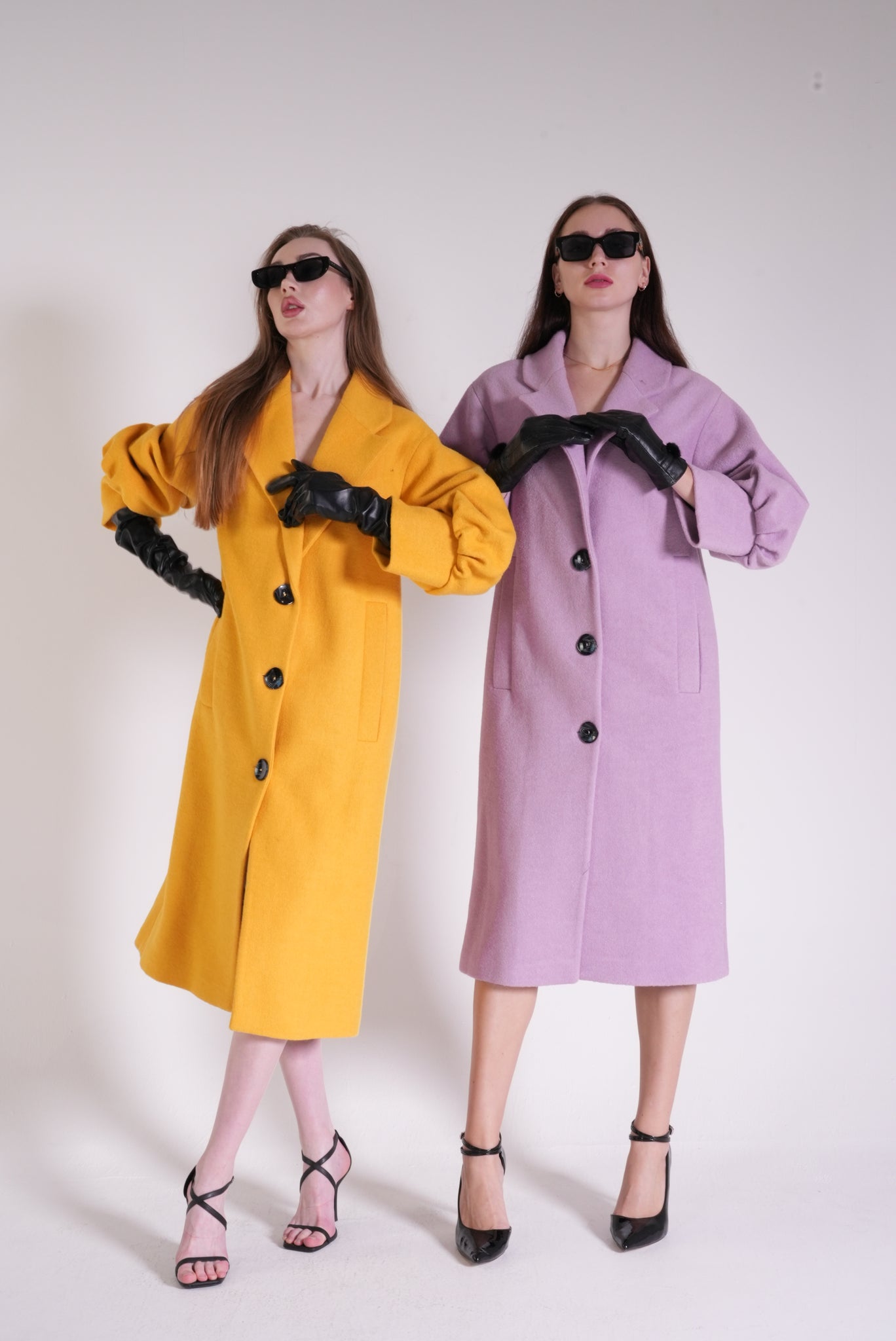 Balloon sleeve Long Coat