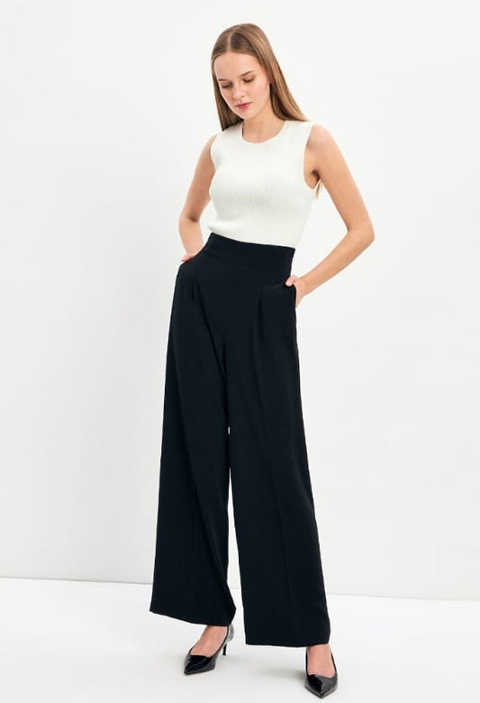 Thick Rubberized Waist Trouser