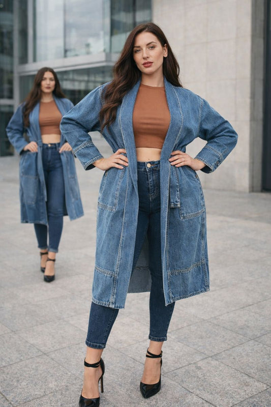 Woman Jeans Coat