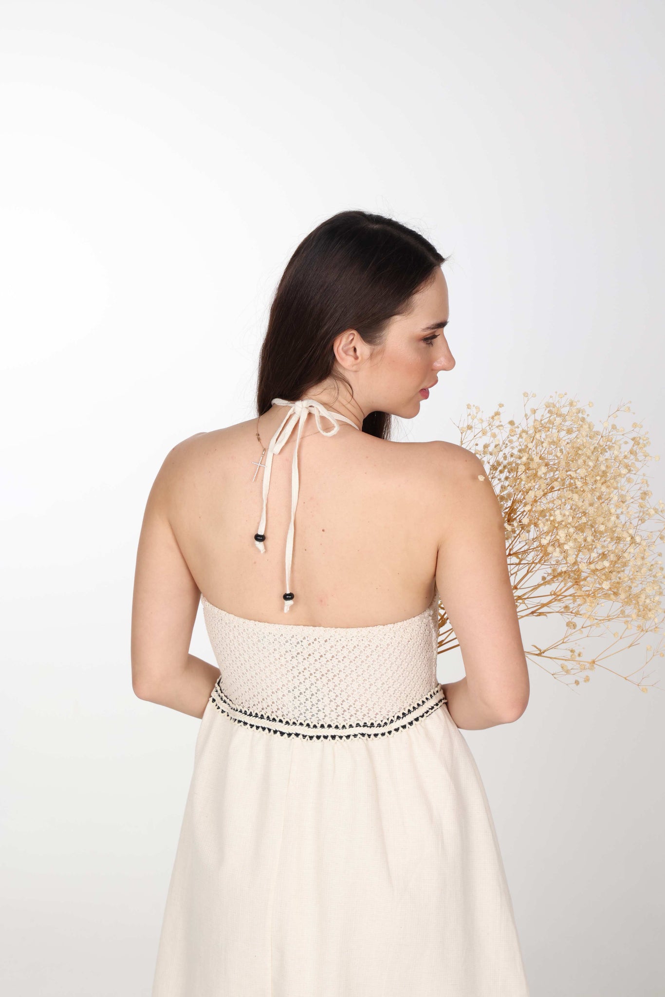 Backless Buho mini Dress